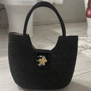 Elegant Black Woven Handbag…bought at boutique 
New